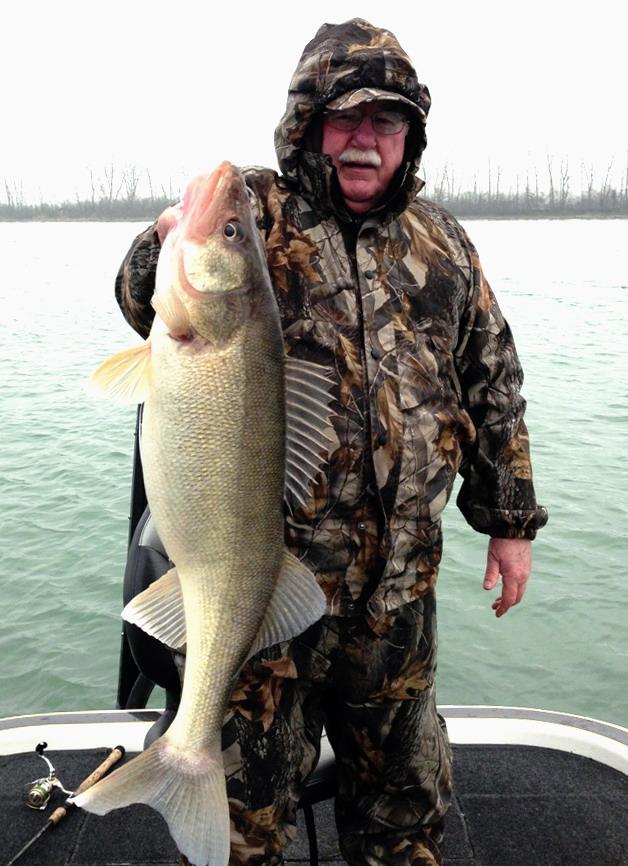 The fastest route in the spring, to a trophy walleye like this one, is a bulked up jig.