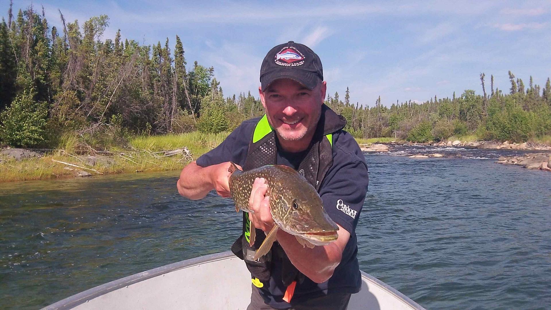 Pike aplenty: One of many northerns I brought to the boat today