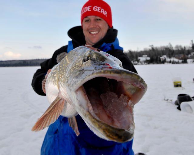 Dark days and shoulder hours are best for targeting pike. Credit: Gord Pyzer.