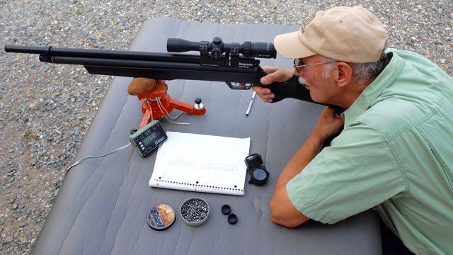 The author range tests the Marauder. Credit: Mark Hoffman.