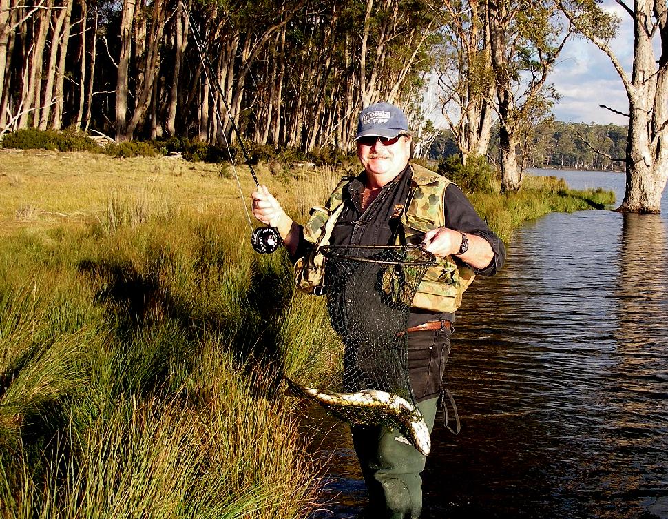 Australian fly fishing legend, Ken Orr relies on Tonic sunglasses to spot cruising fish when he is "polaroiding" for trout