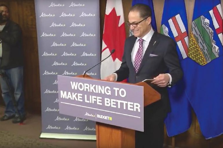 Finance minister Joe Ceci delivers Alberta’s March 2017 budget