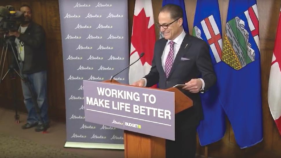 Finance minister Joe Ceci delivers Alberta’s March 2017 budget