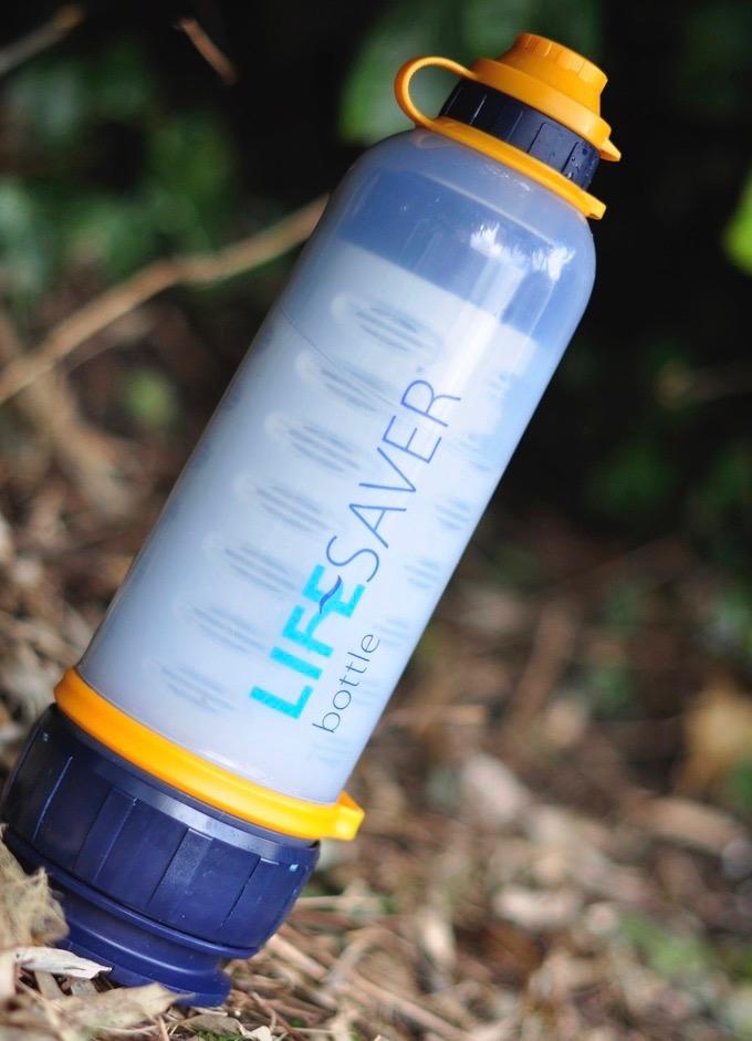 Lifesaver portable water bottle