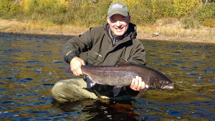 The author and his 33-inch Atlantic salmon