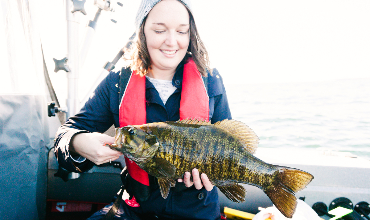 Walleye/Bass Fishing - Lake Ontario. Credit: Sarah McMichael.