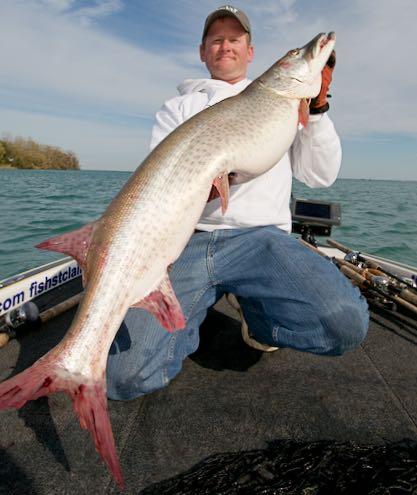 Credit: Gord Pyzer. Muskie expert John Bondy fishes the Detroit River.