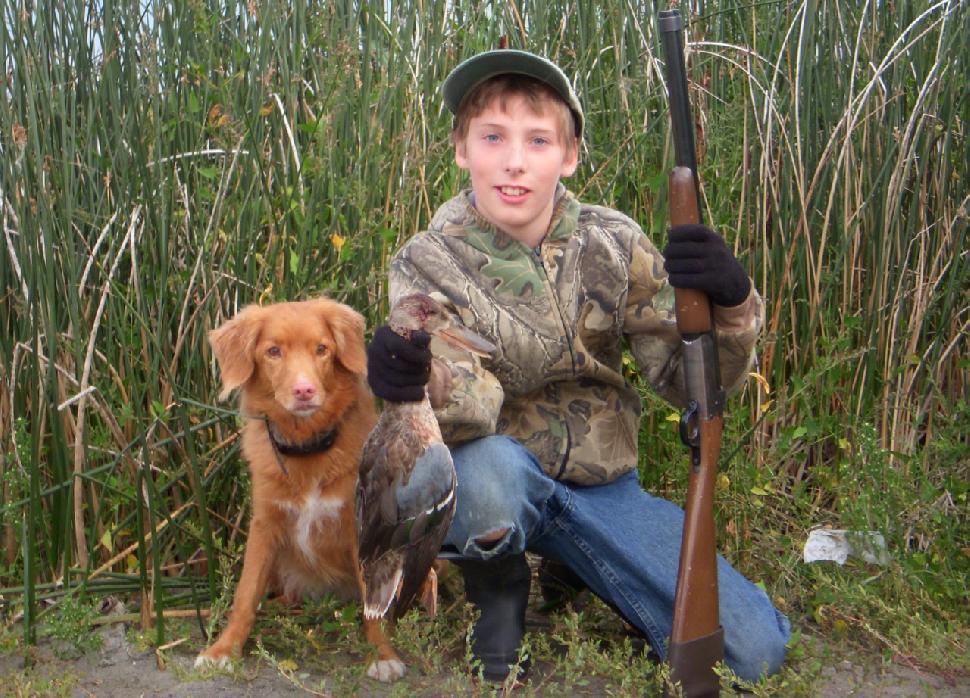 Boy and dog