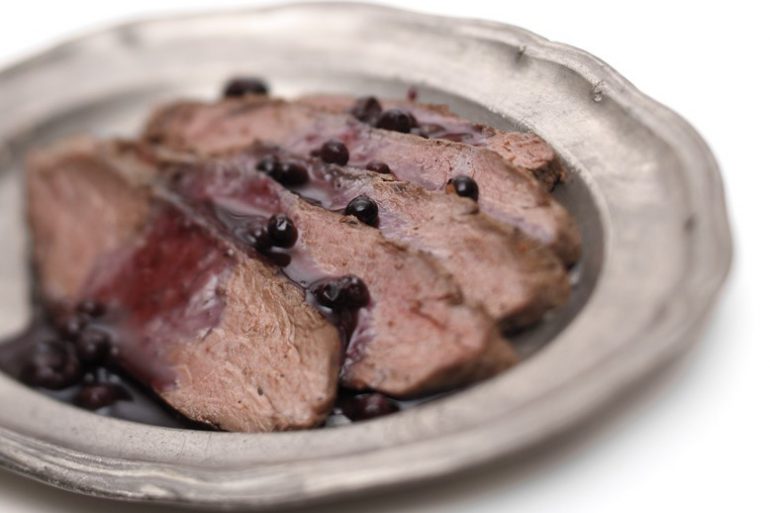 Blueberry Bourbon Venison