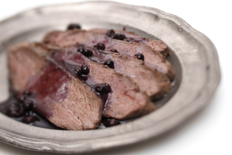 Blueberry Bourbon Venison