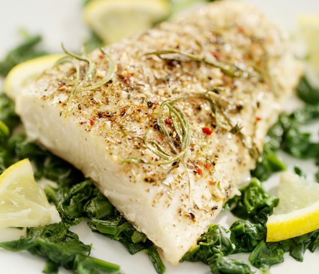 Lean fish with spices