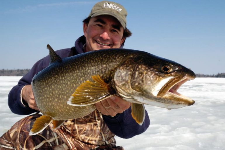 Gord Pyzer holding a fish