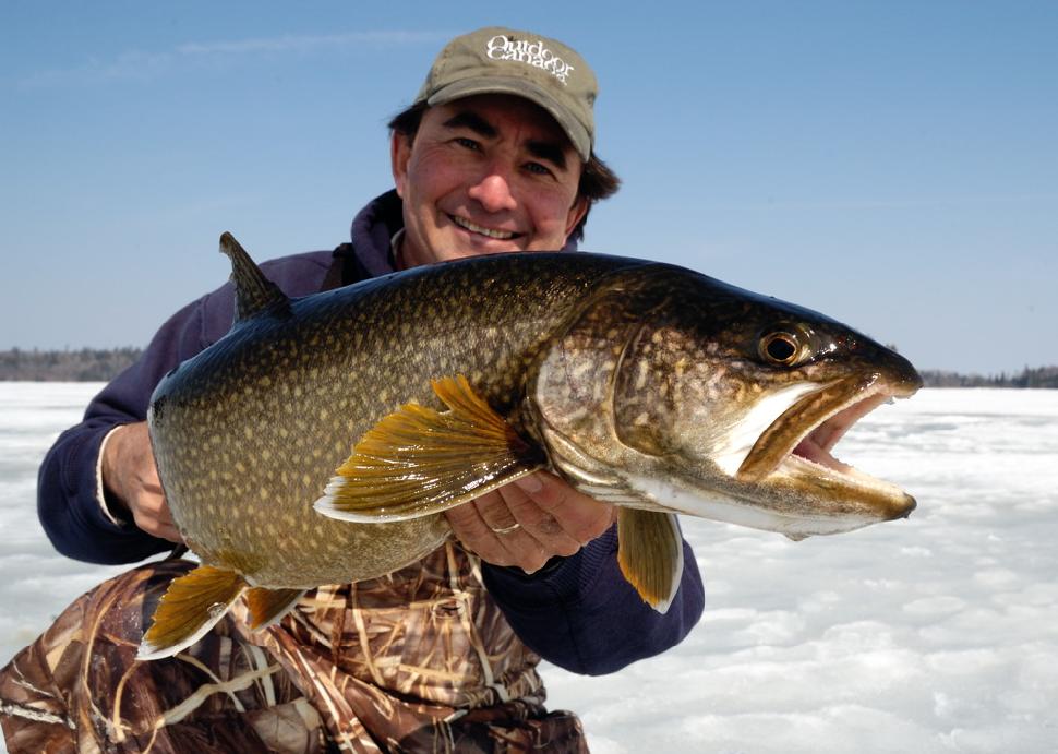 Gord Pyzer holding a fish