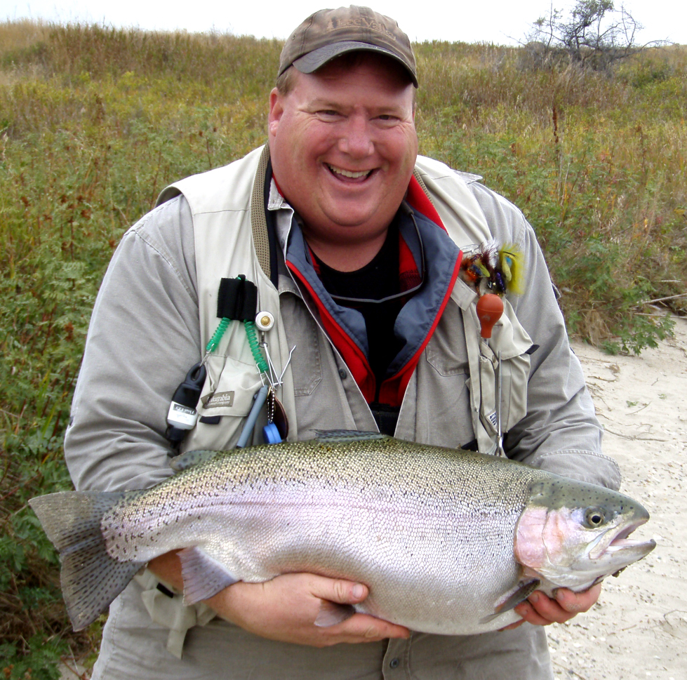 Chubby rainbow trout