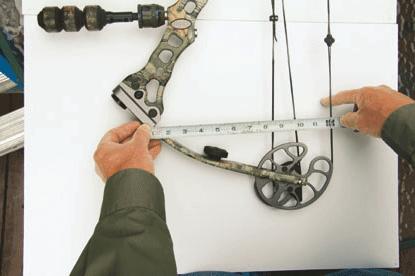 Simple measurements will help when it's time to reassemble and tune your bow.