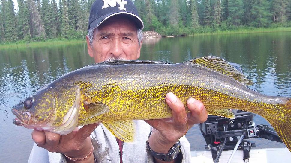 Lawrence with a walleye