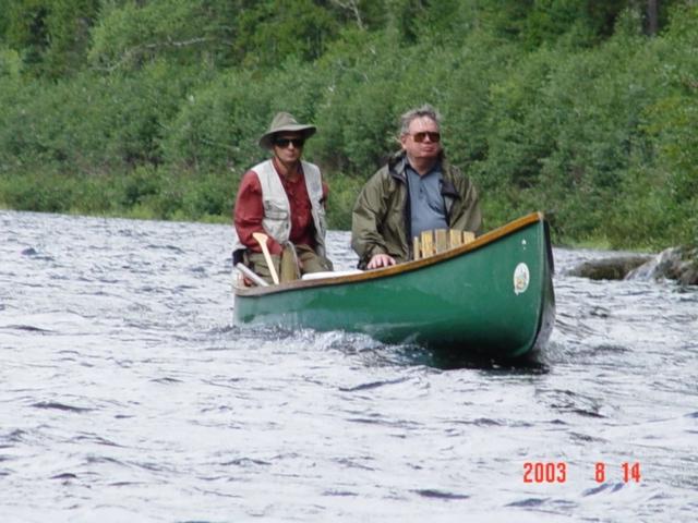 Breckenridge doing what he loved most--fishing for Atlantic salmon