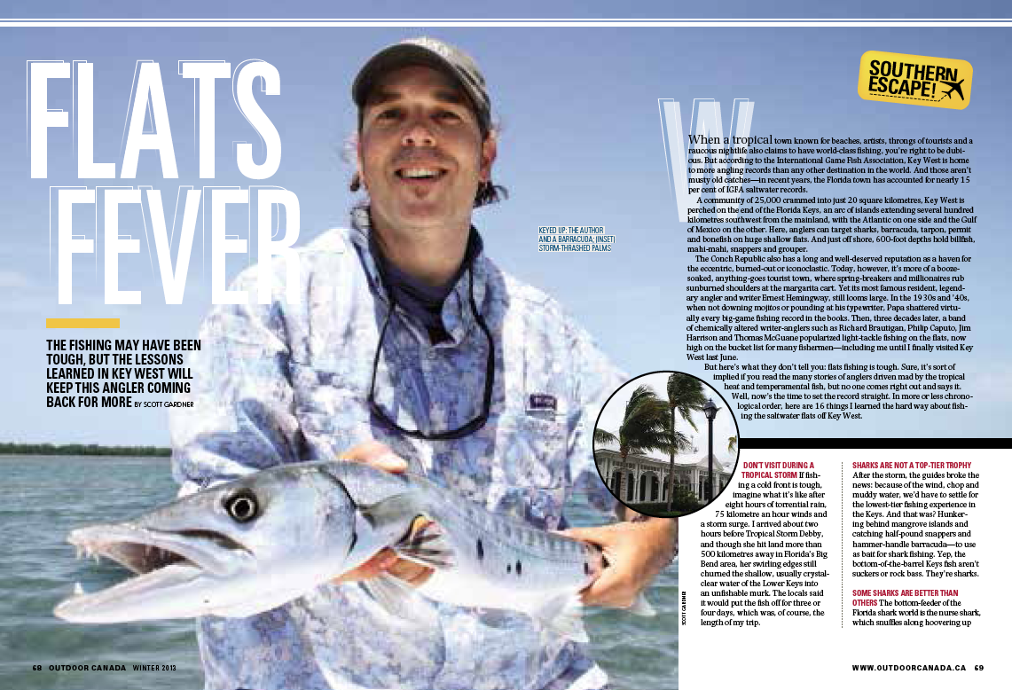 Associate Editor Scott Gardner's 2nd place win in the Magazine Feature Fishing category