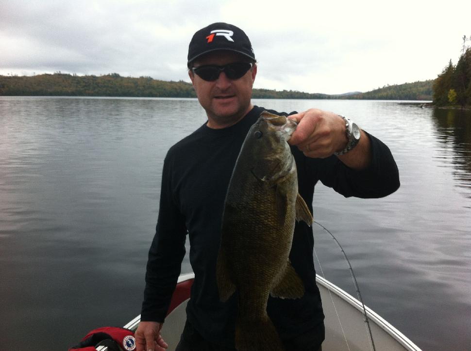 That's better: Pat Trudell and one of his big Beauchene bass