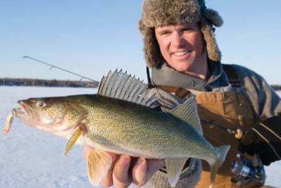 How to find and catch big walleye at first ice