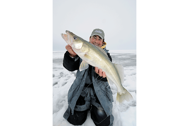 How to find big walleye mid-winter