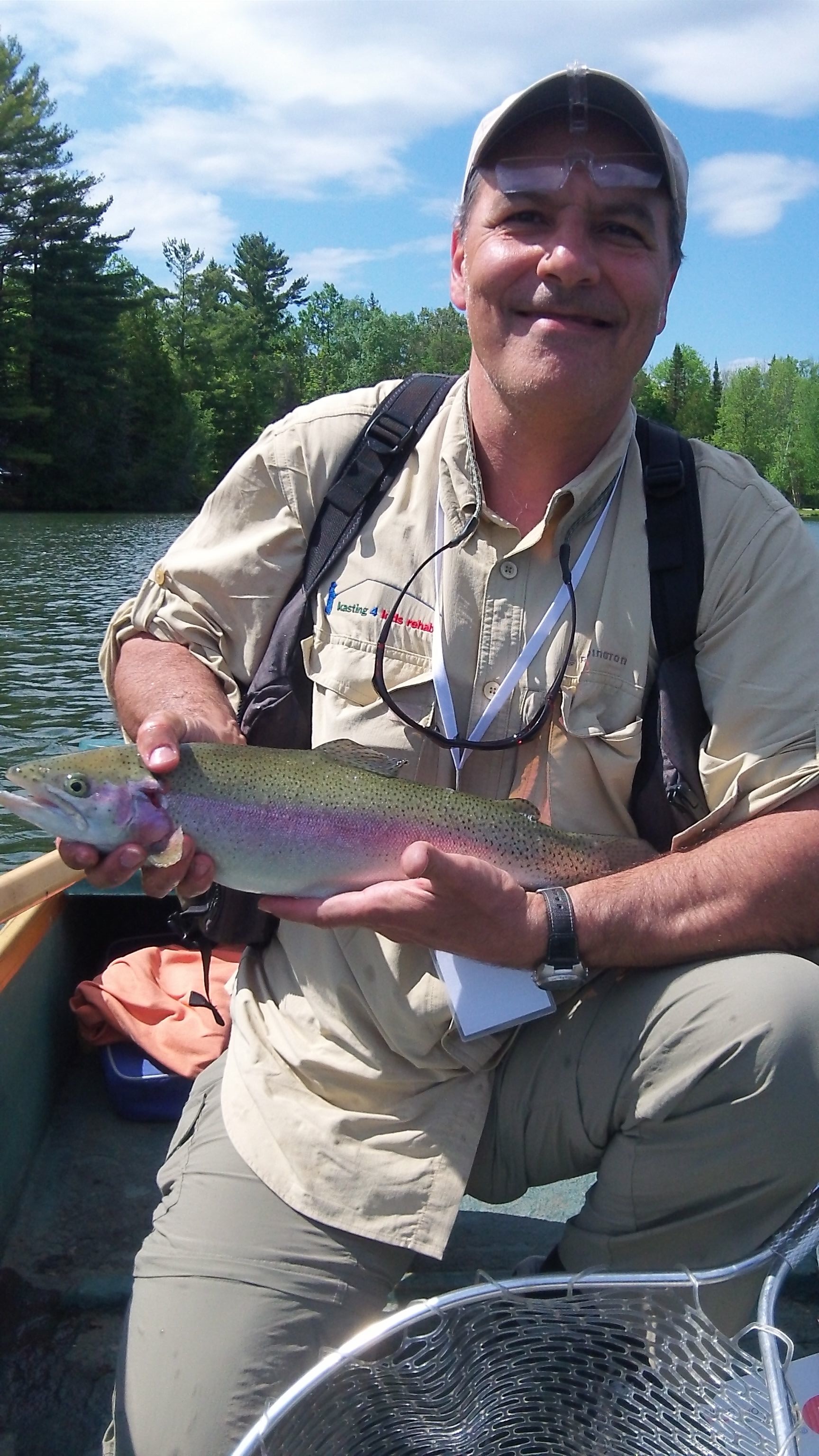 Avid fly fisherman Sam Paonessa was my guide for the afternoon at the Kasting 4 Kids fundraiser