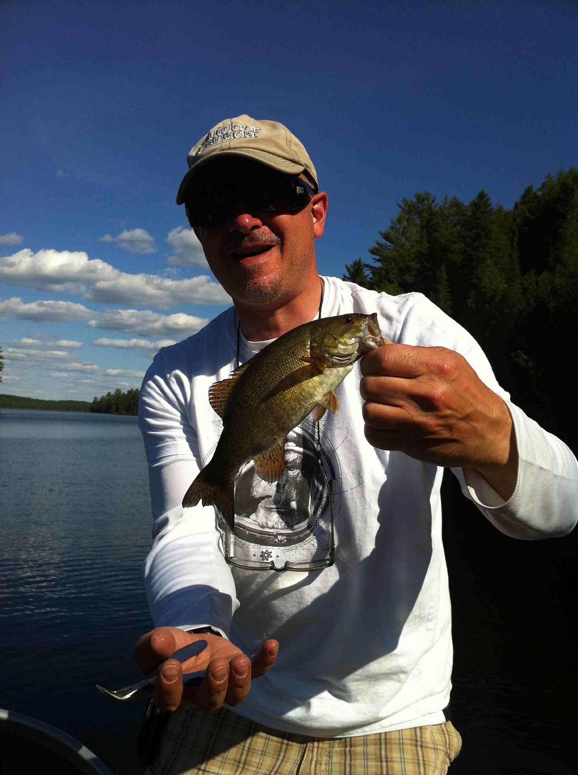 Billy Shields shows how big his bass will one day become.