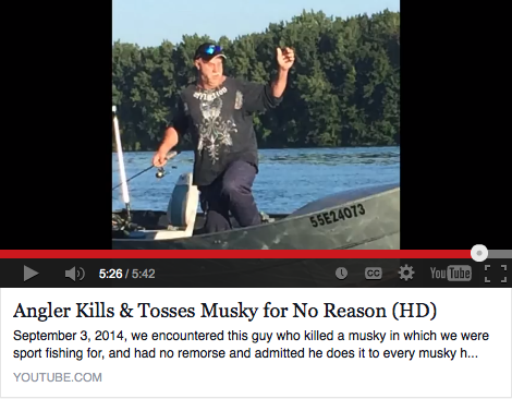 The video of a man killing a muskie sparked outrage in the angling community when it first appeared on YouTube.