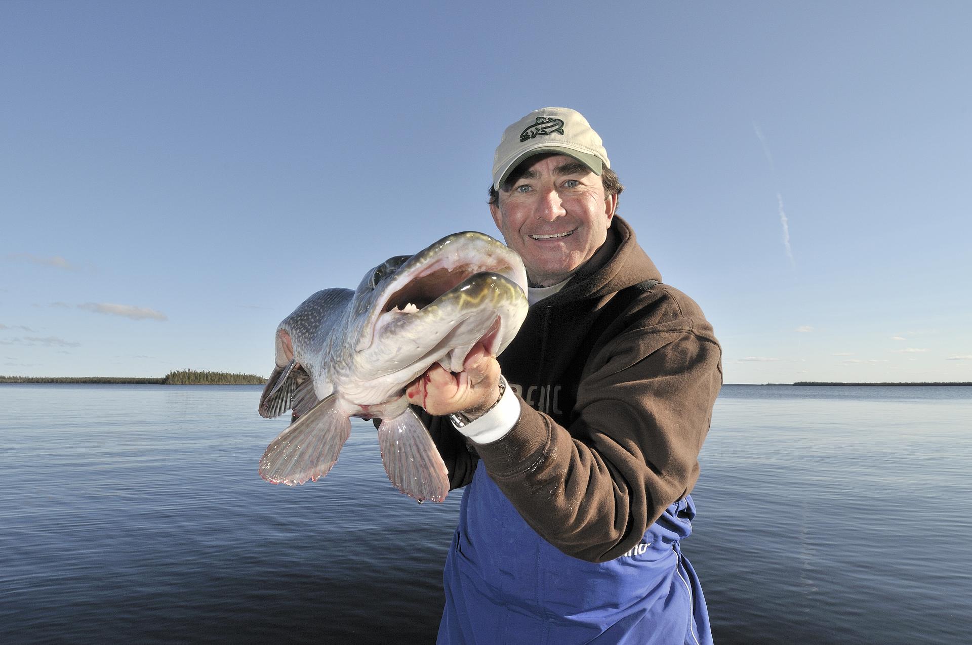 Gord Pyzer and a healthy northern pike