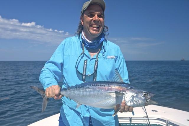 An iridescent little tunny, known throughout Florida as a "bonito." Credit: Tiffany Renshaw/Columbia Sportswear.