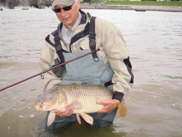 Credit: Gord Pyzer. Carp hoover up small nymph, streamer and crayfish flies in sizes 8 to 12.