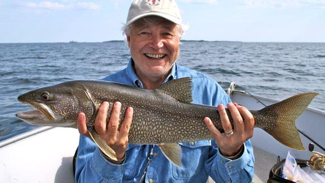 Man holding a fish