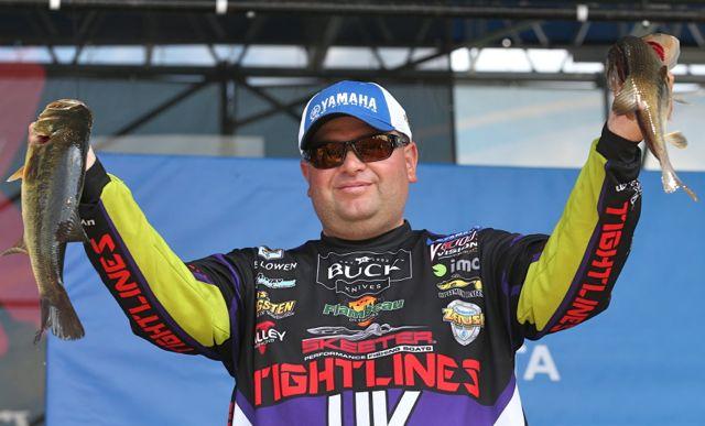 Credit: Bassmaster. Bass pro Bill Lowen credits swim jigs for his podium visits.