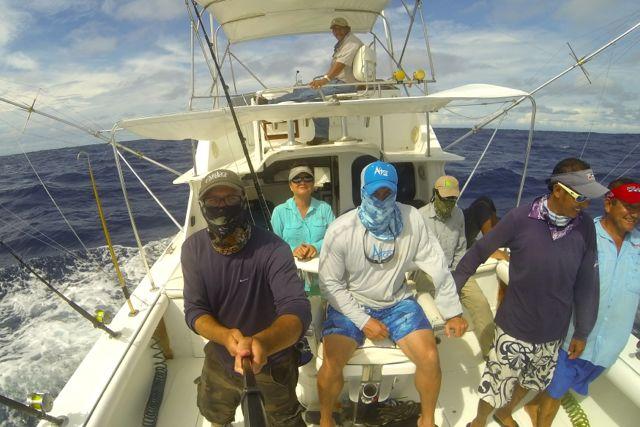 Credit: Bob Sexton. The anglers waiting for a hit.