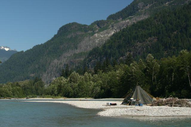 Credit: Patrick Walsh. The wilderness campsite.