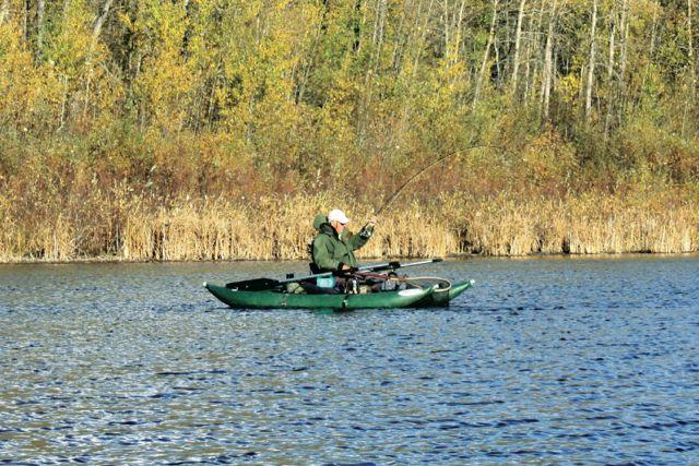 Credit: Neil Waugh. Pontoon boats are popular on small stillwaters.