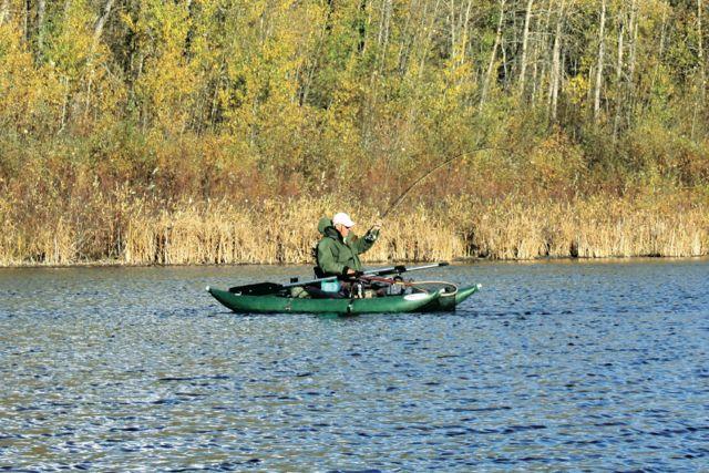 Credit: Neil Waugh. Pontoon boats are popular on small stillwaters.