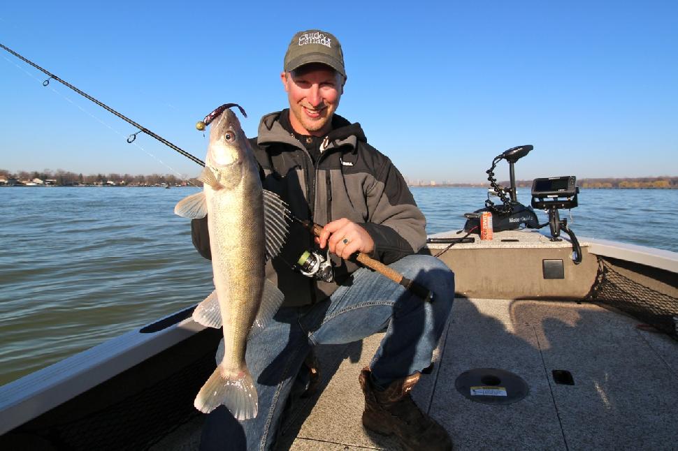 Leavon with a nice walleye