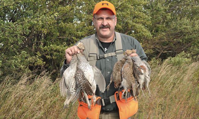 Funnelling birds into gun range can make for success. Credit: Mike Hungle.