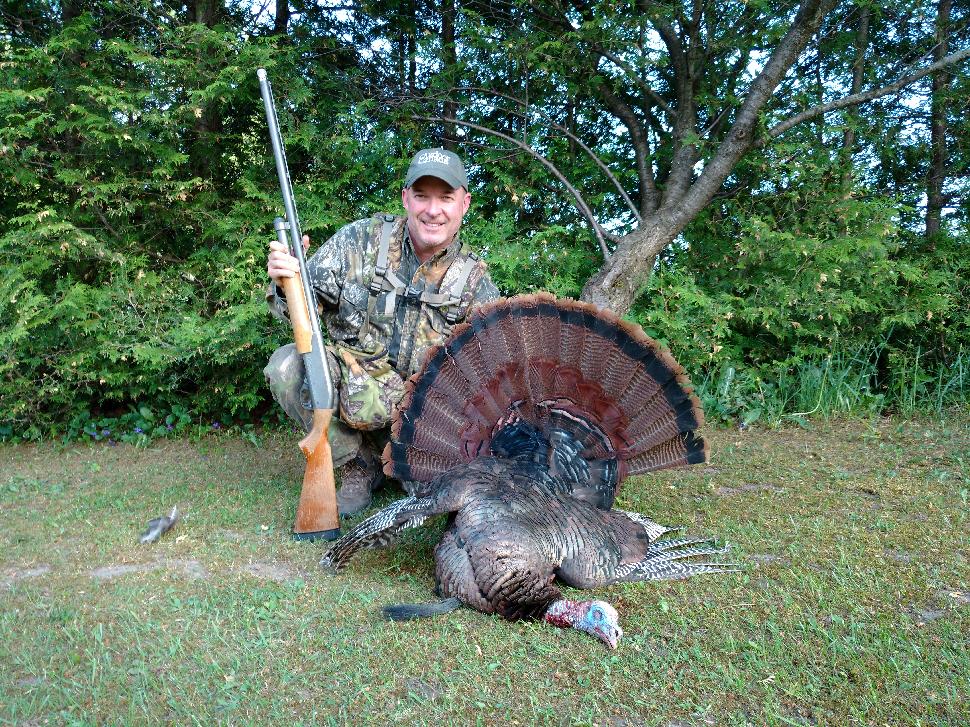 Outdoor Canada editor Patrick Walsh's 2016 spring turkey. "Brutally" and "viciously" killed, or simply legally hunted? Credit: Patrick Walsh.