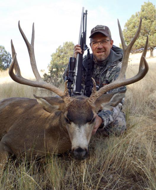 Credit: Brad Fenson. The author took this mule deer buck with a 540-metre shot.