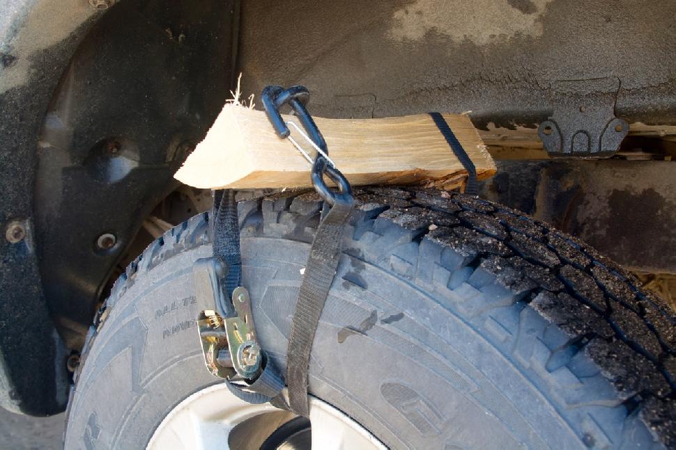 How to Get a Truck Out of Mud With Wood 