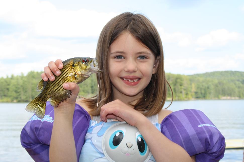 Maya with fish