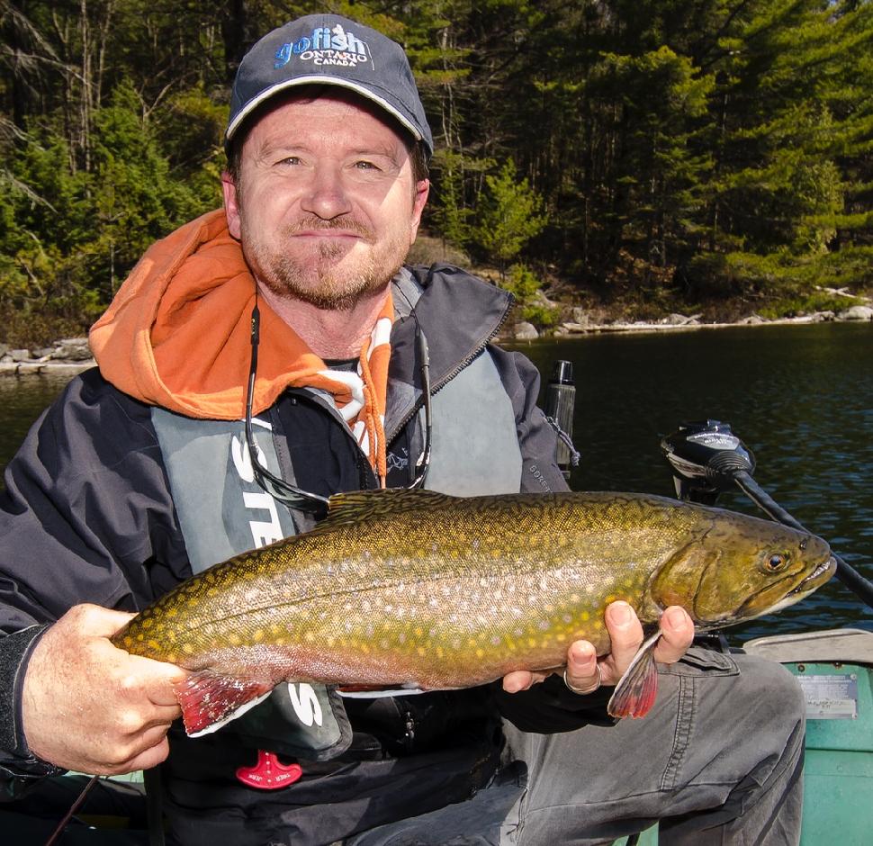 Credit: The Fish'n Canada Show Pete Bowman and a big back-lake brookie