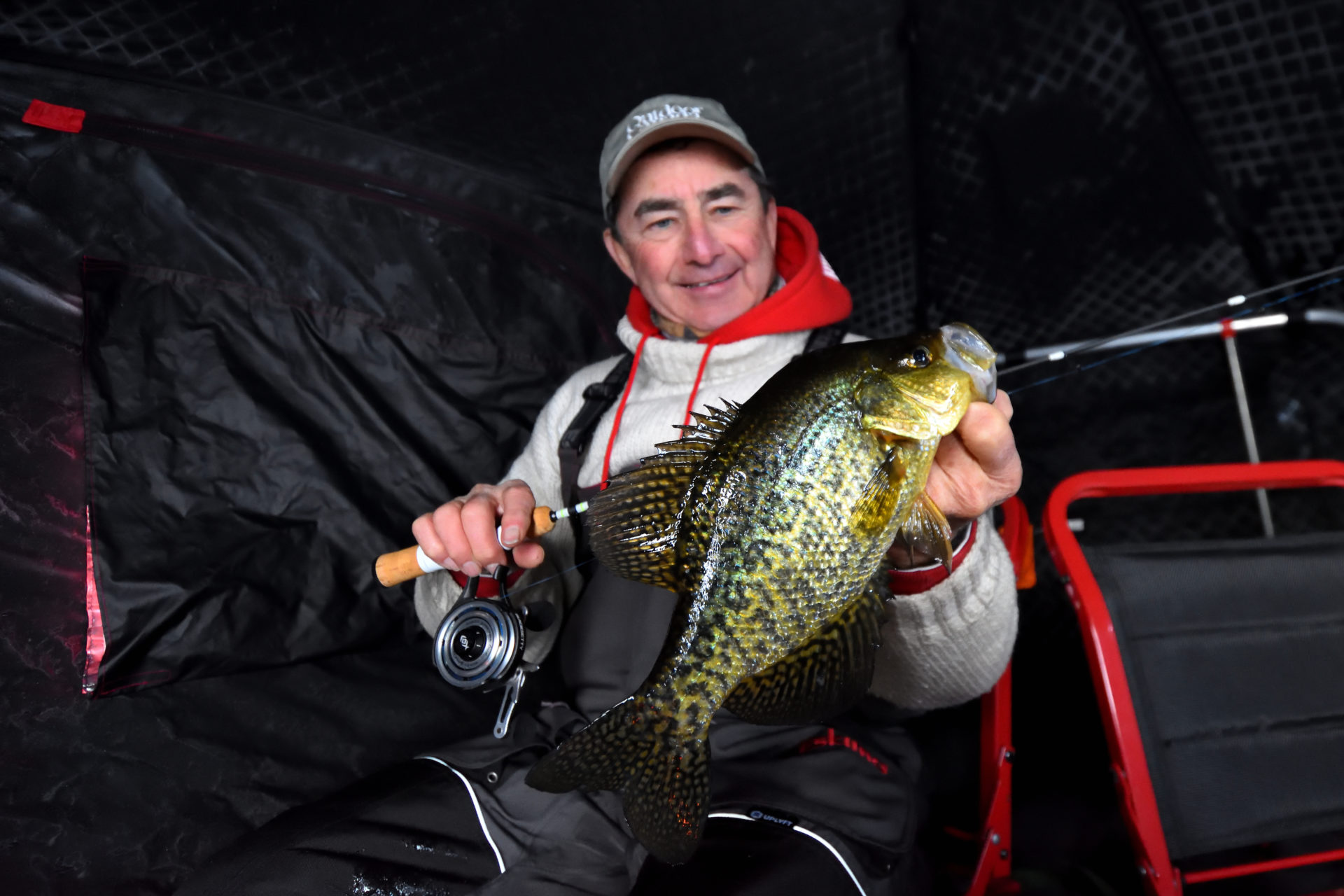 Ice Fishing with a Baitcaster NEW SPECIES CAUGHT! 