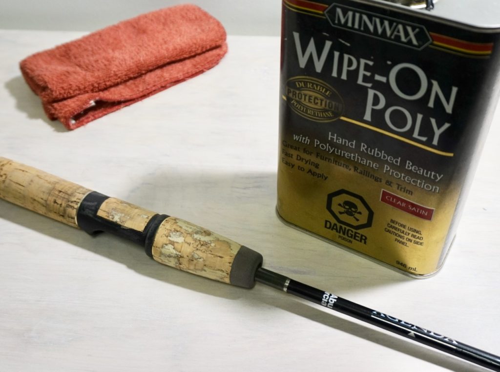 HOW TO SEAL CORK HANDLE FISHING RODS 