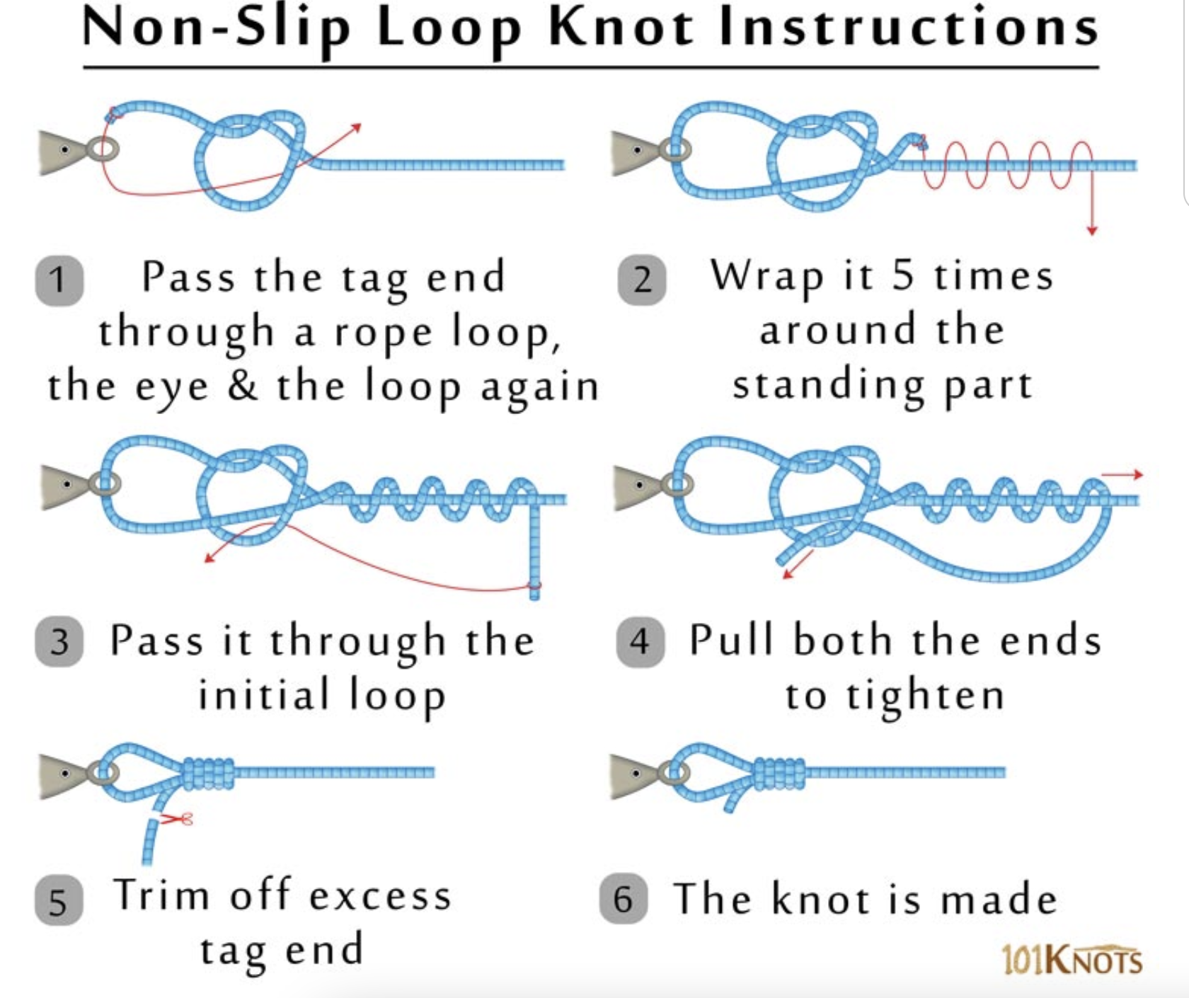 DOA Lures: How to tie a loop knot 