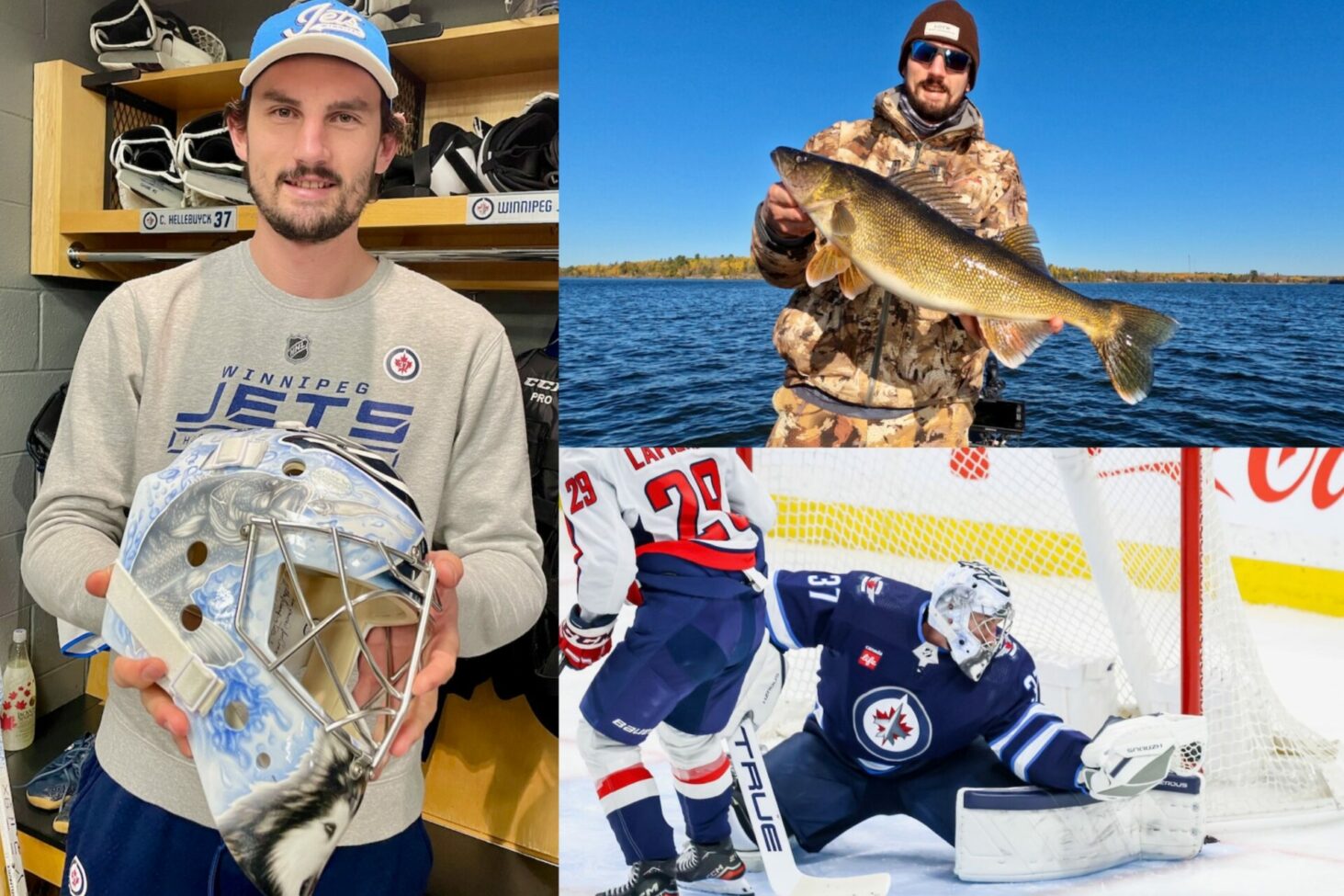 Connor Fish Winnipeg Jets goalie Connor Hellebuyck shows his passion for fishing ...