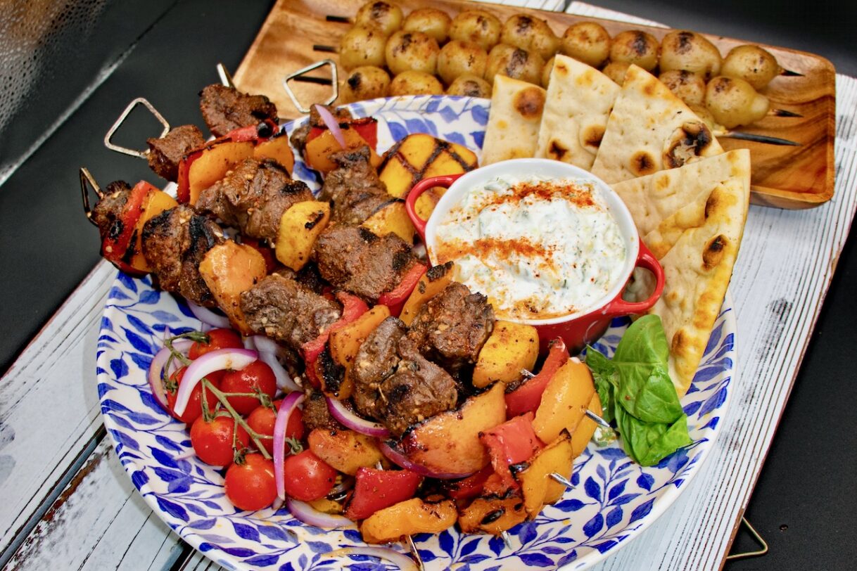 Recipe Venison Souvlaki combines the flavours of Greece with Canada’s